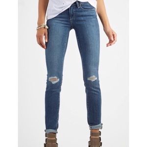 PAIGE Kylie crop cuffed distressed jeans size 30